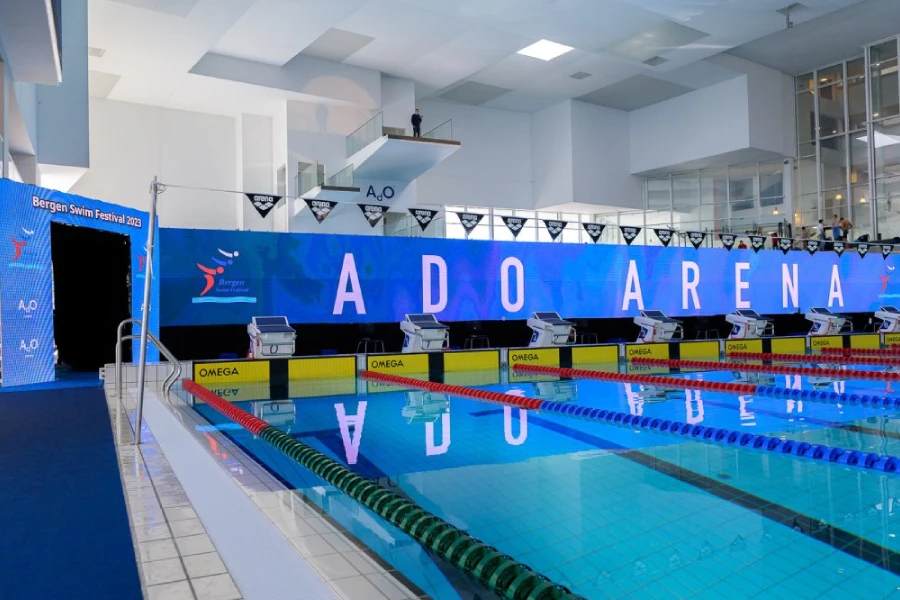 AdO Arena, крытый водный центр в Бергене (Норвегия) AdO Arena, крытый водный центр в Бергене (Норвегия)