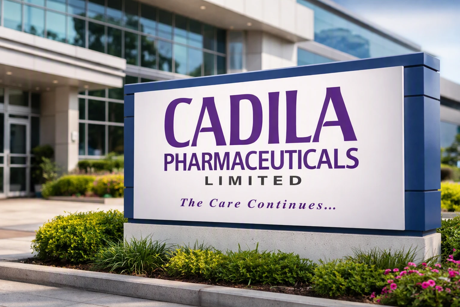 Cadila Pharmaceuticals вывеска