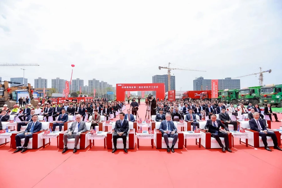 Церемония закладки фундамента нового кампуса Danfoss в Хайяне