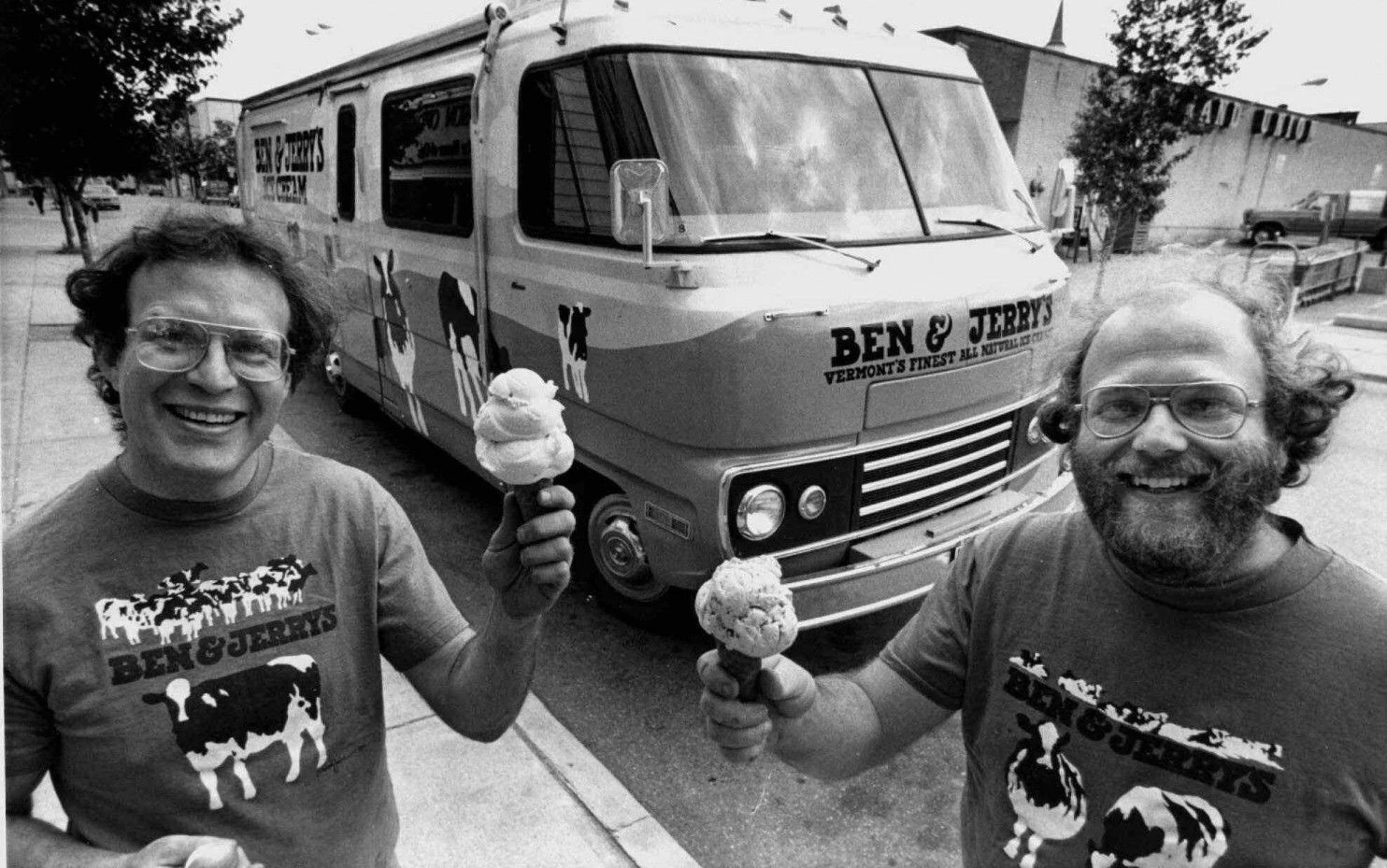 Основатели дня мороженого Бен Коэн и Джерри Гринфилд