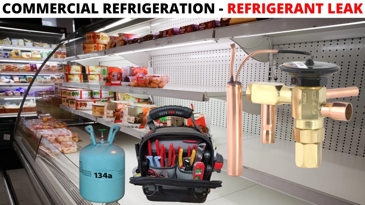 Устранение утечек хладагента (фреона) в коммерческом холодильном оборудовании