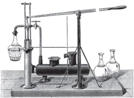 Вакуумнный льдогенератор Франца Виндхаусена 1888 г.