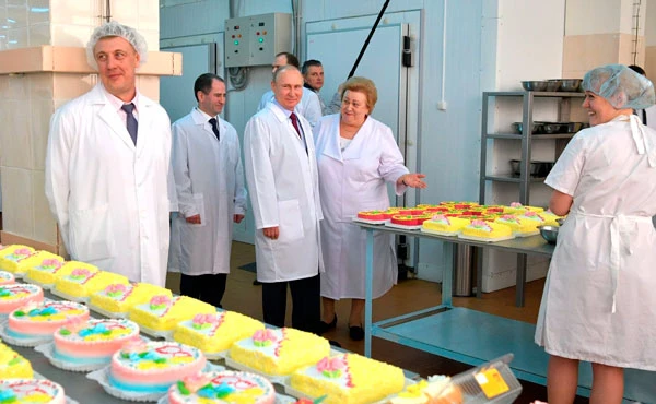 Путин на пищевом производстве