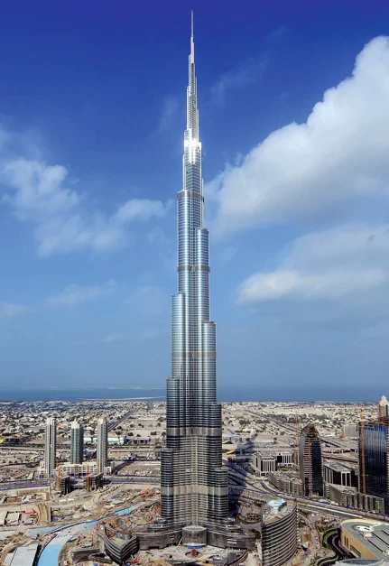 Здание башни Бурдж-Халифа (Дубай)