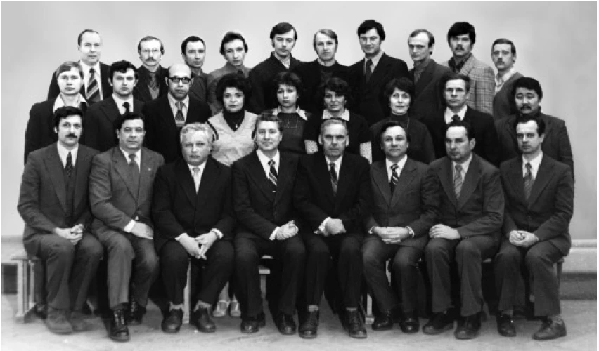 Коллектив кафедры криогенной техники (1981 г.)