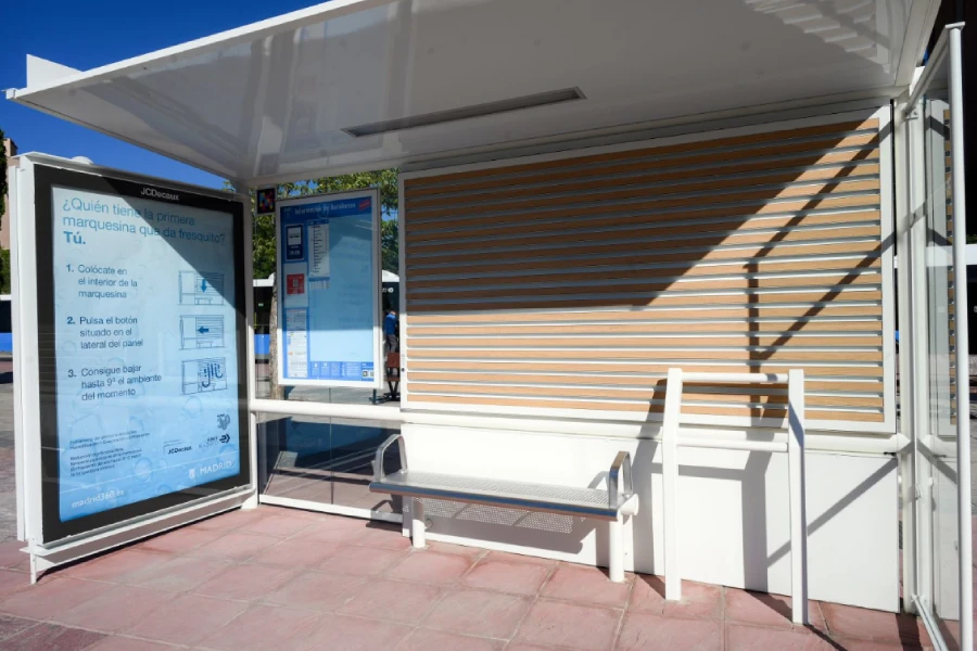 В Испании начали устанавливать автобусные установки со встроенной системой кондиционирования
