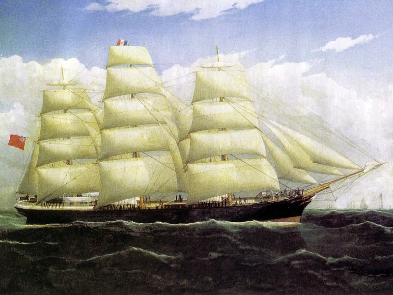 парусное судно «Данидин» стало первым коммерчески успешном рефрижераторным судном